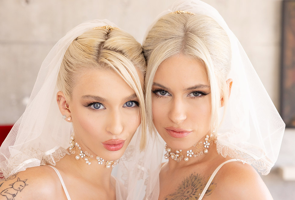 Kiara Cole And Emma Rosie Young Blonde Brides In Heat